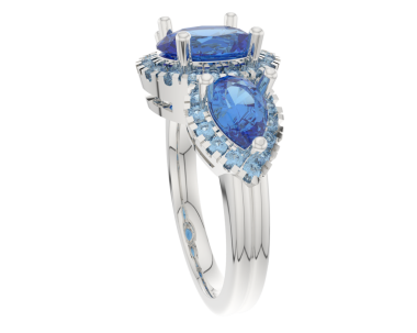 elmaslı mavi yüzük