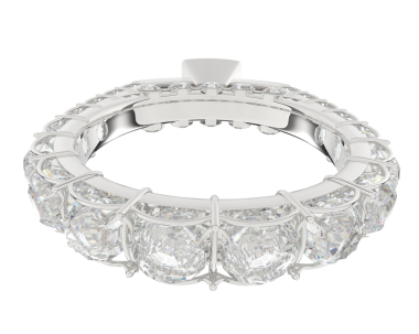 Beyaz bir arka plan üzerinde izole pırlanta yüzük