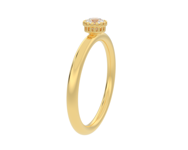 Siyah arkaplandaki elmas yüzükle. 3d oluşturma