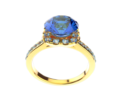 3 boyutlu illüstrasyon. Siyah arka planda altın yüzük. mücevher aksesuarı