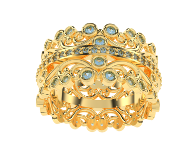 Mücevherler elmas ve elmaslarla