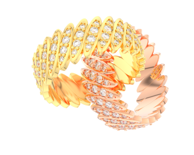 Değerli taşları olan altın taşıyıcı.