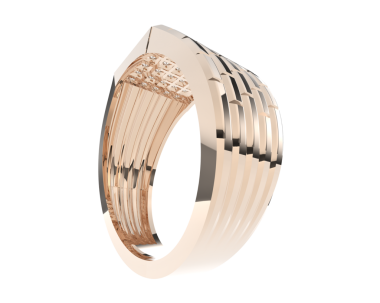 Beyaz arka planda izole edilmiş elmas yüzüklü.