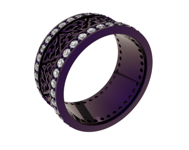 Siyah arka planda alyans. yüksek çözünürlüklü 3d görüntüleme