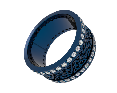 Siyah arkaplandaki alyans, 3 boyutlu..