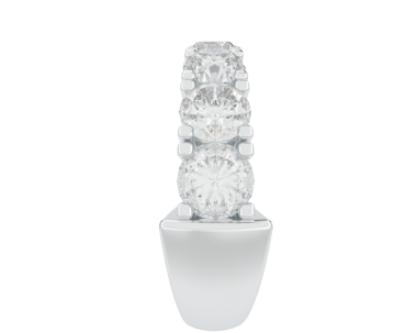 Elmaslı alyans. 3d oluşturma.