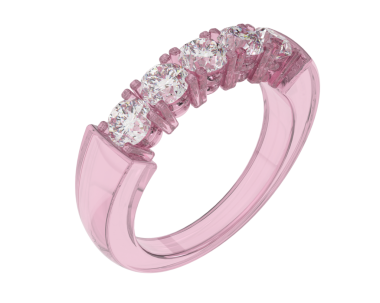 Elmaslı alyans. 3d oluşturma