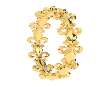 Çiçek desenli altın çerçeve