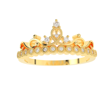 Elmaslı altın taç