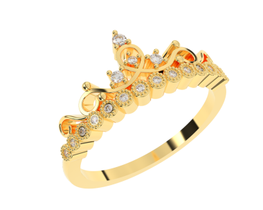 Elmas ve elmaslı altın yüzük