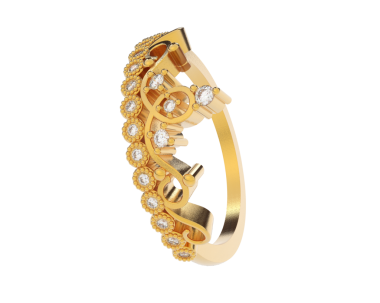 Elmas alyans beyaz arka planda izole