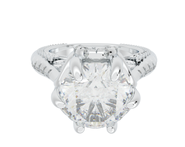 Beyaz arkaplanda izole elmas kristali