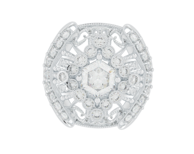 Beyaz arkaplanda elmas sembolü