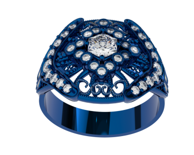 Elmaslı mavi mücevher.