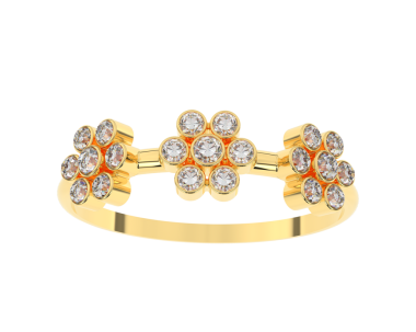 Pırlantalı altın nişan yüzükleri