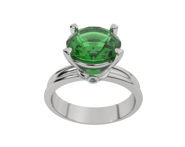 Beyaz arka planda mücevher yüzüğü