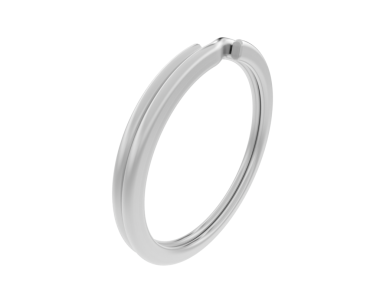 Beyaz arkaplanda izole edilmiş beyaz bilezik