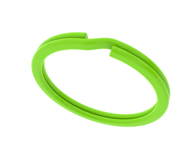 Beyaz yeşil lastik bant