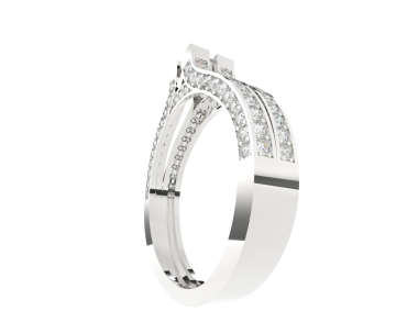 Elmas yüzük beyaz elmas izole