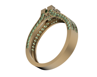 Beyaz arkaplanda elmas izole edilmiş altın yüzük