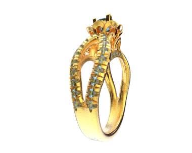 Altın yüzük beyaz arkaplanda izole edildi