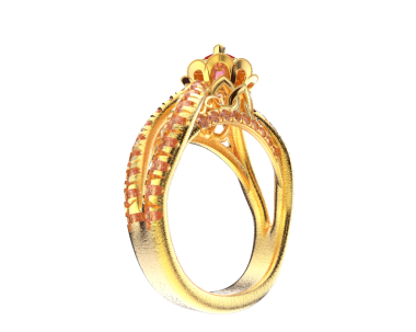 Siyah arka planda üç boyutlu bir fantezi yılanı.