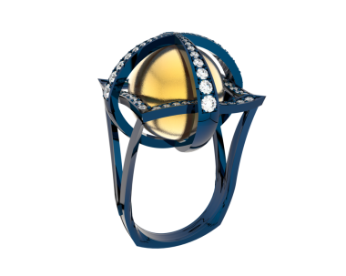 Mücevherli altın yüzük