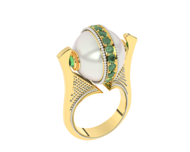 Yüzük beyaz üzerine elmas izole