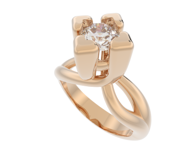 Üç boyutlu altın alyanslar, beyaz arkaplanlı elmas nişan yüzükleri. 3 Boyutlu Hazırlama