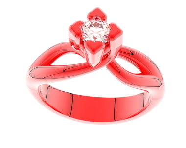 elmaslı kırmızı yüzük