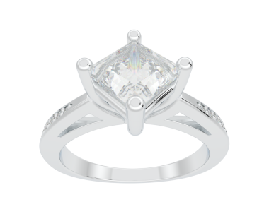 Elmaslarla izole edilmiş elmas nikah yüzüğü