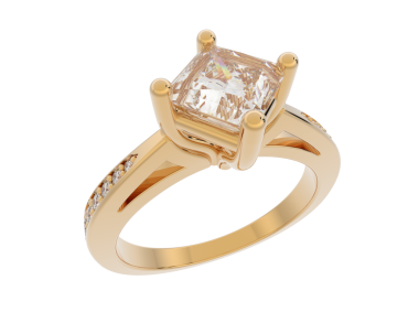 Elmas nişan yüzüğü, altın ve altın yüzük..