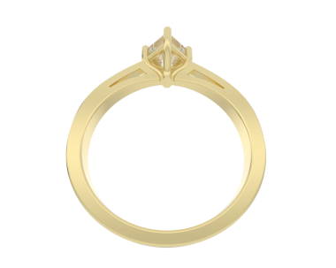 Beyaz arkaplanda altın mücevher yüzüğü