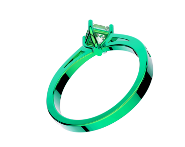 Beyaz arkaplanda mücevher yüzüğü