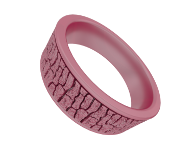 Beyaz arka plan üzerinde izole kırmızı bilezik