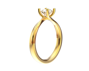 Beyaz arkaplanda elmaslarla altın küpeler