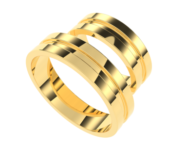 Alyans beyaz zemin üzerine izole