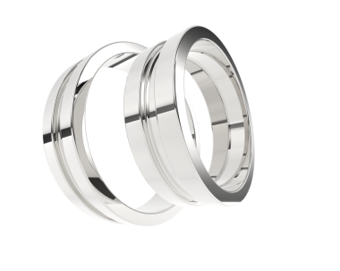 Alyanslar beyaz arkaplanda