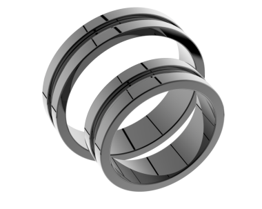 3 boyutlu metal spiral.