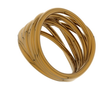 Beyaz arkaplanda izole edilmiş bir spiralin 3 boyutlu canlandırması