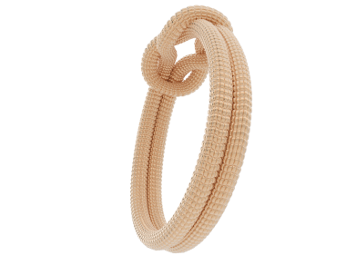 Beyaz arka planda izole edilmiş bir halatın sarmal sarmalı. 3d oluşturma