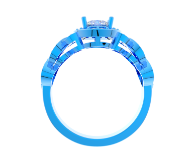 Bilezik takan mavi yüzük.