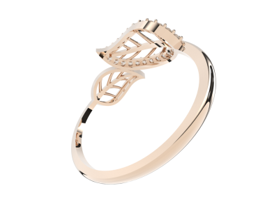 Elmas yüzüklü altın zincir.