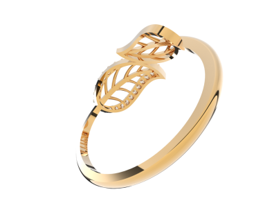 Altın bilezik izole. 3d oluşturma