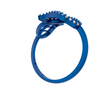 Elmaslı mavi yüzük.