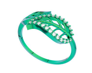 Alyans beyaz arkaplanda izole edildi. 3 boyutlu resimleme