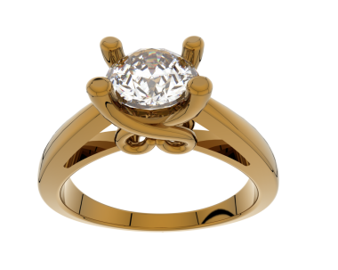 Elmaslı altın yüzük