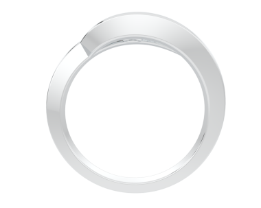 Gümüş yüzük beyaza izole edilmiş. yüksek kaliteli resimleme