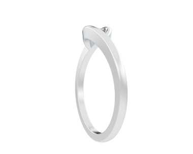 Beyaz arka planda beyaz alyans. 3d illüstrasyon.