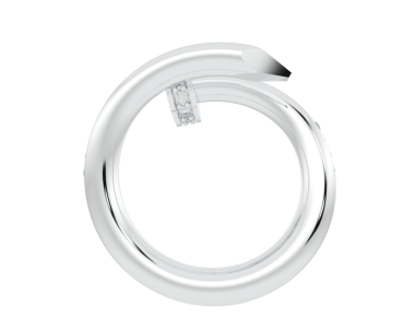 o harfiyle beyaz renkli halka.